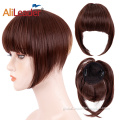 Synthetic Fringes Closures Clip On Synthetic Hair Bangs Women Topper Factory